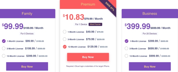 Spyier Price For iOS